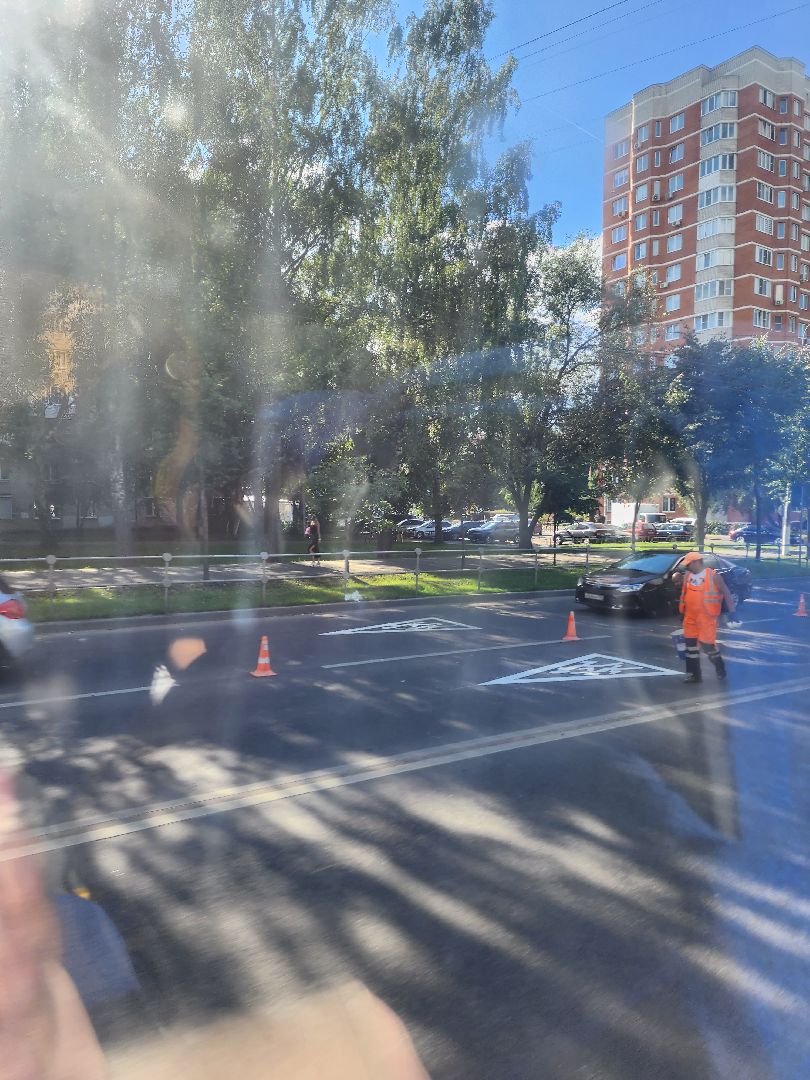 Подольск, разметка, дороги, школы, дети, безопасность