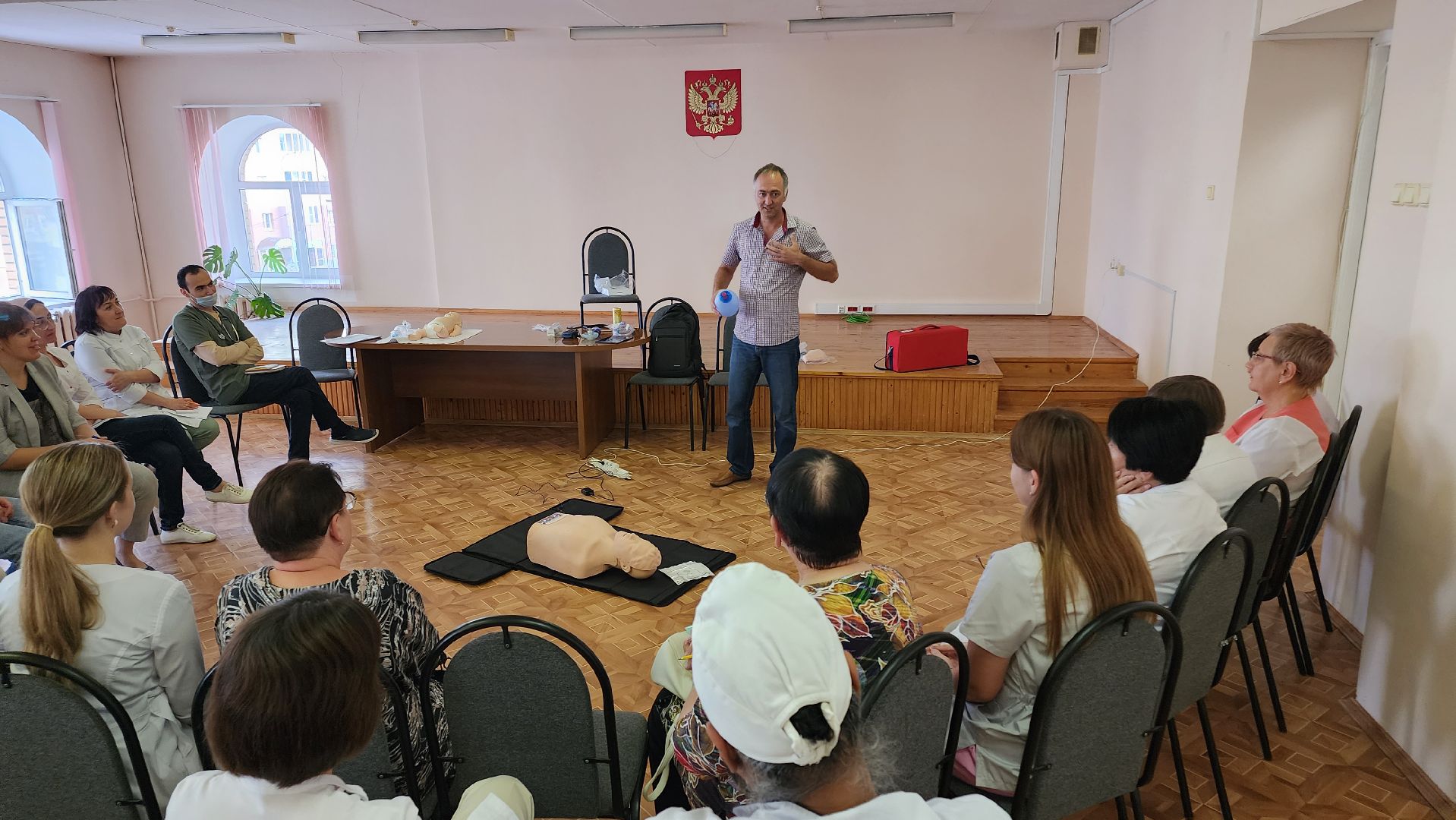 Егорьевск, НИКИ, реанимация, тренинг, мастер-класс, сердечно-легочная реанимация, поликлиника, педиатр, врач,