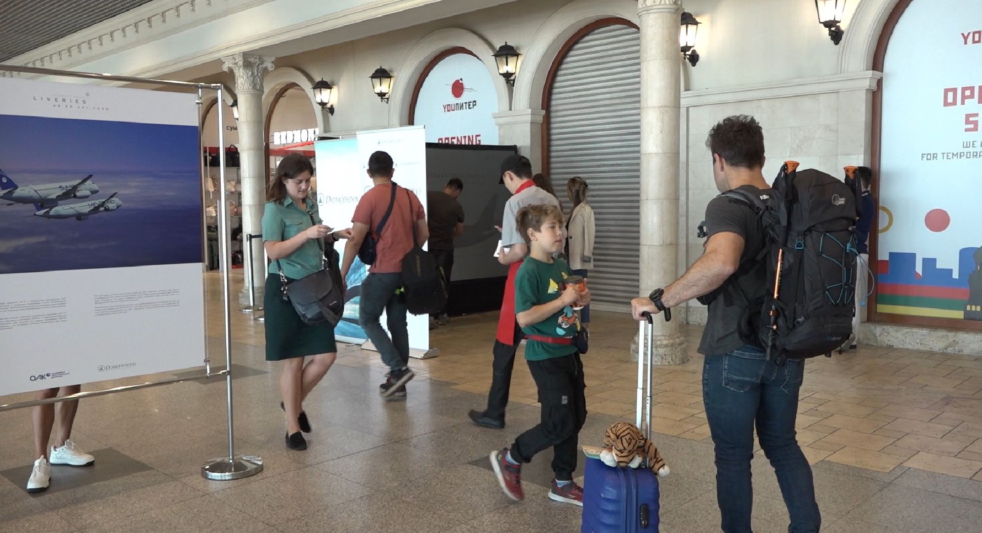 Ливрея самолёта, аэропорт Домодедово