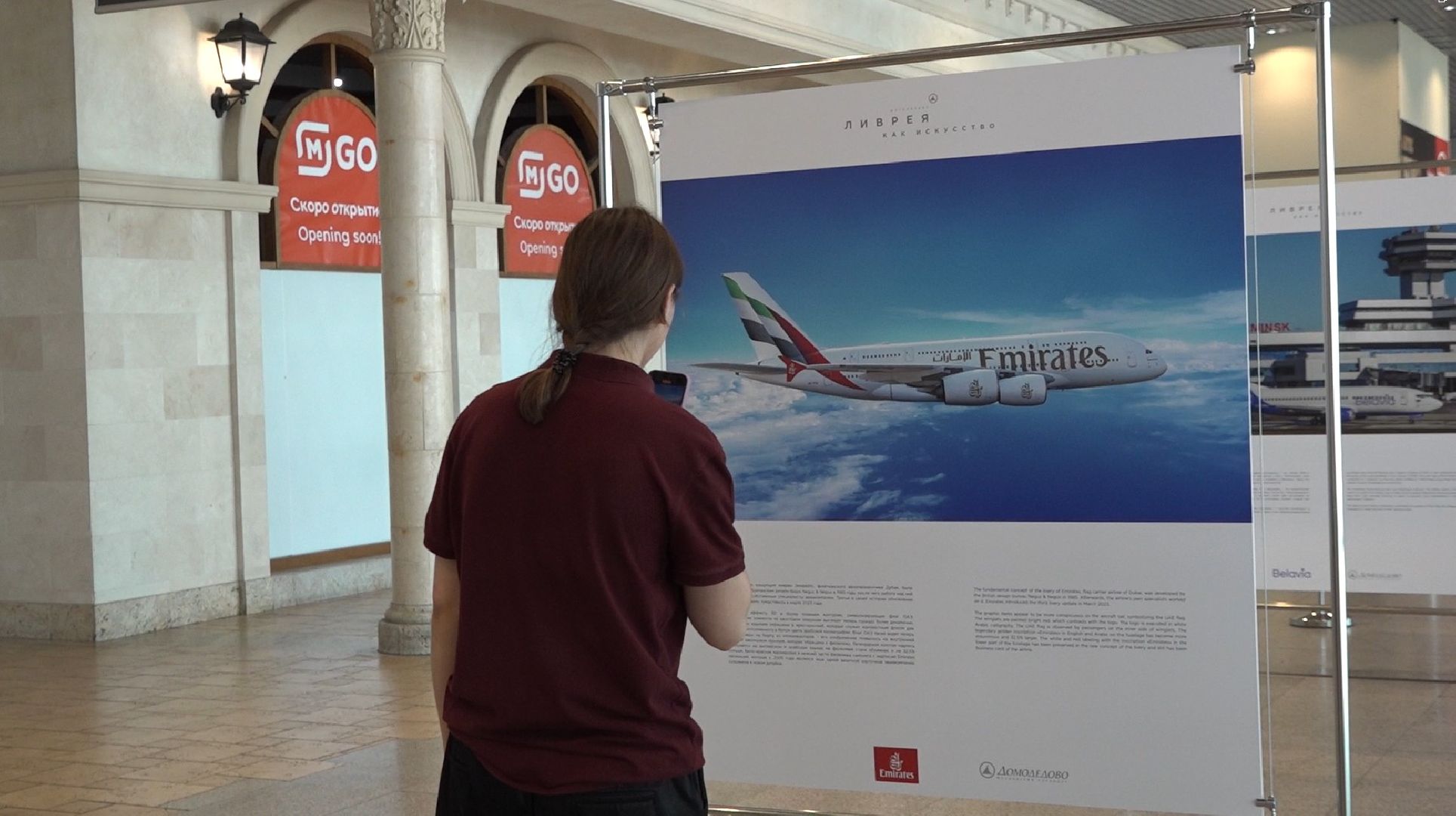 Ливрея самолёта, аэропорт Домодедово