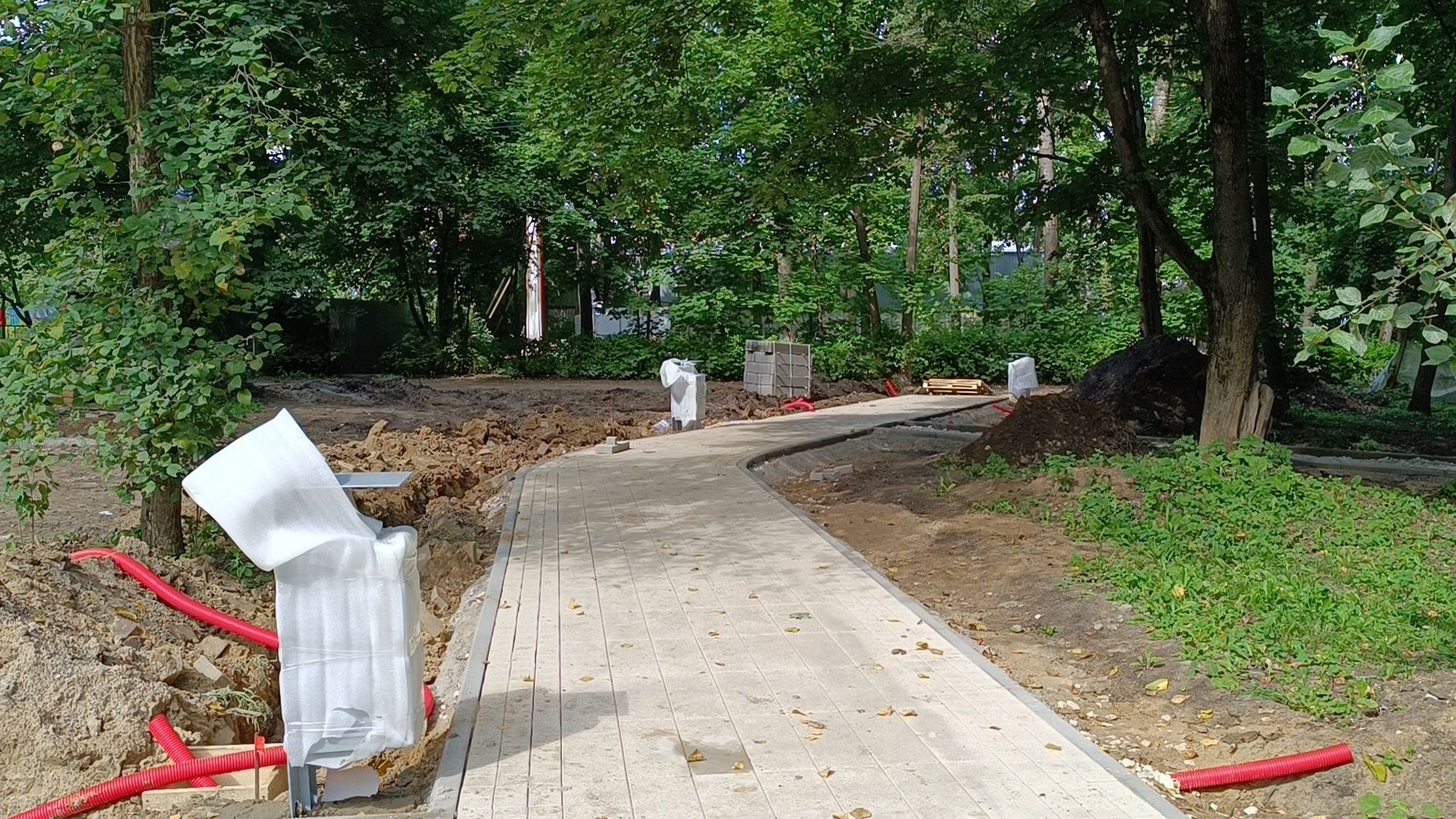 Лобня, благоустройство, сквер