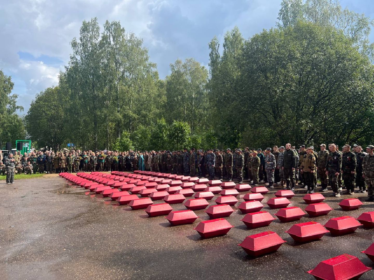 Балашиха, захоронение останков, Великая Отечественная война, Братская могила, Пресс- служба Росгвардии, Росгвардия, дивизия особого назначения имени Ф.Э. Дзержинского.