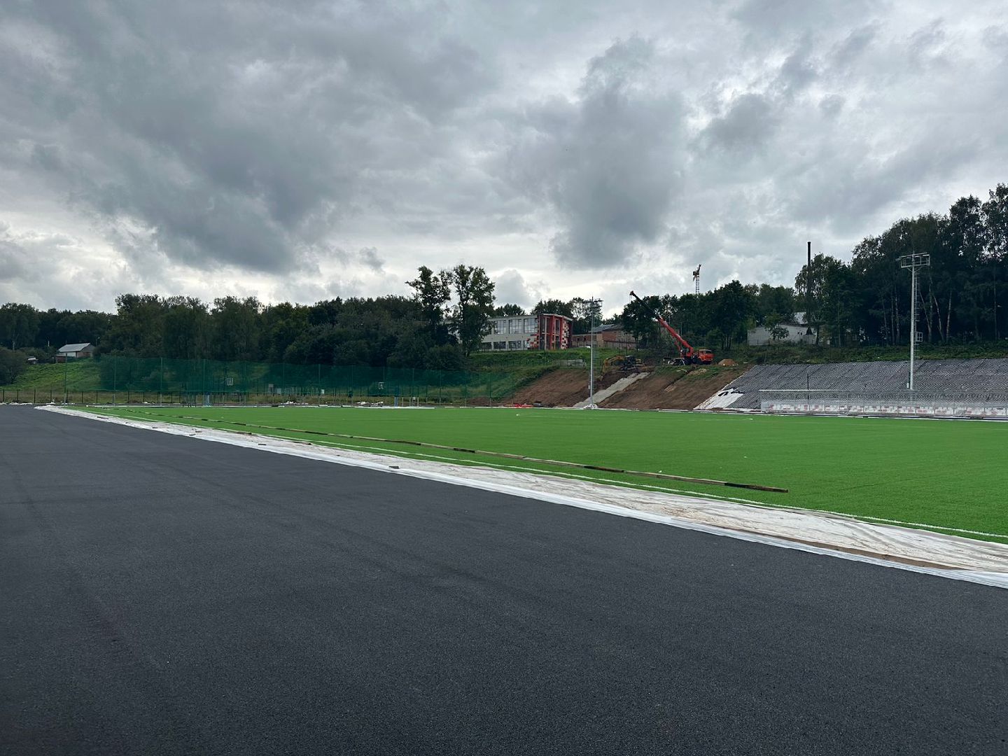 Строительство спортивного ядра, стадион в Наро-Фоминске, комплекс Трудовые резервы