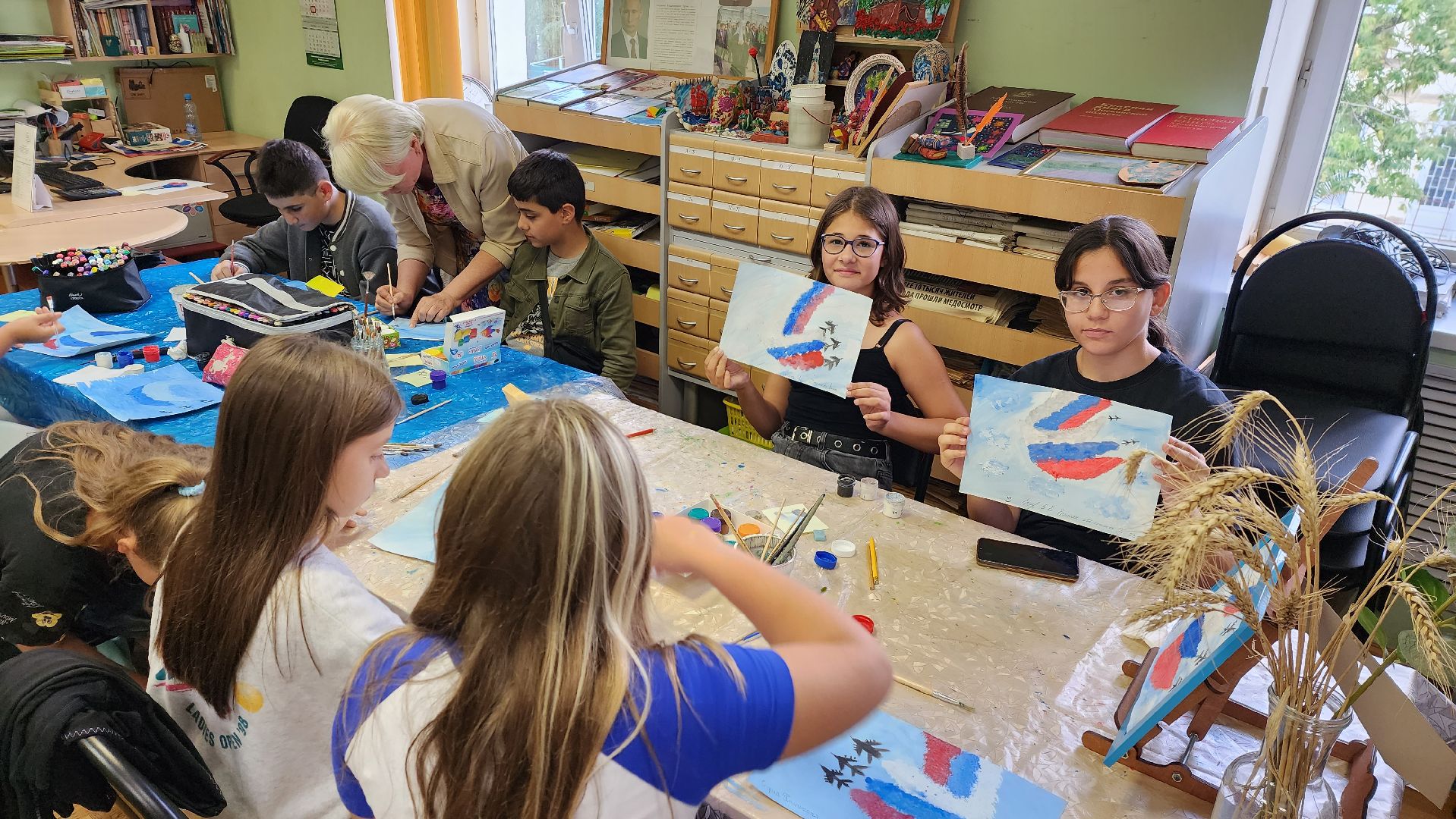 мастер-класс, рисование, триколор, Котельники