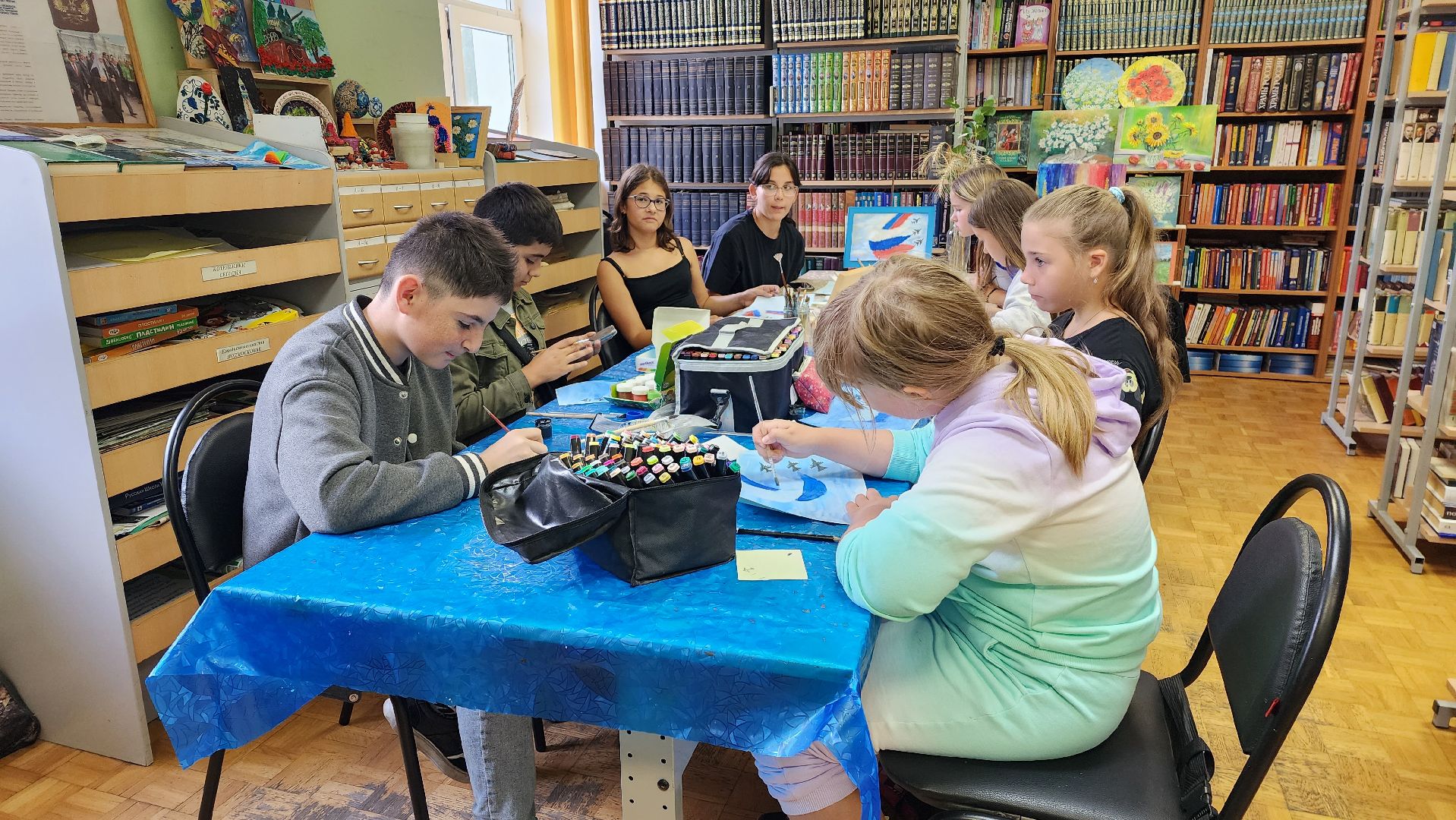 мастер-класс, рисование, триколор, Котельники