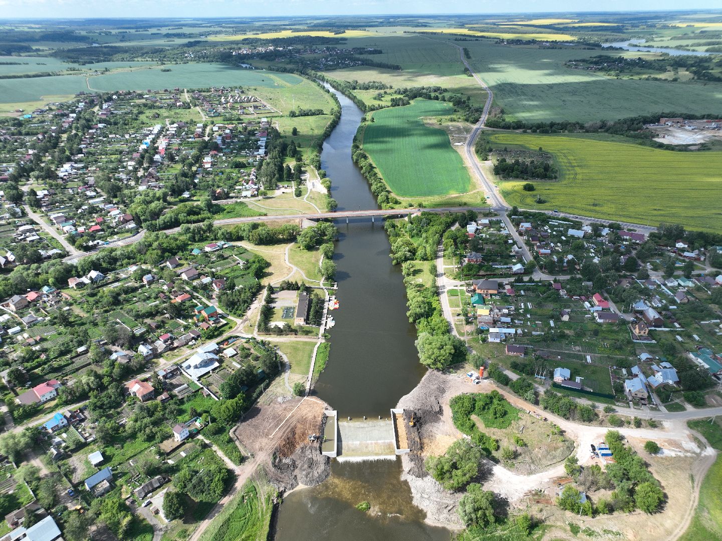 зарайск, туризм, река,видео с коптера,