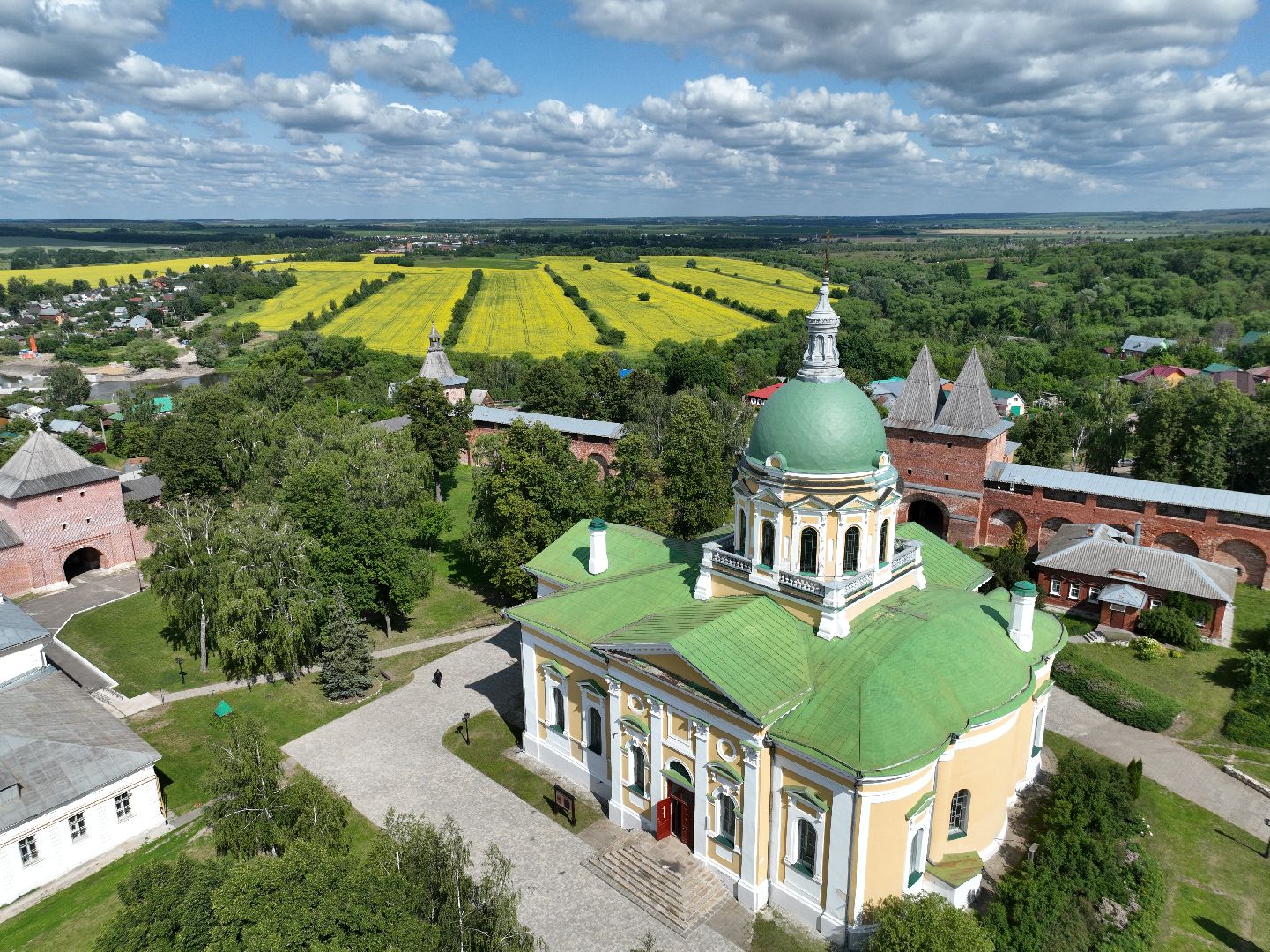 зарайск, туризм, река,видео с коптера,