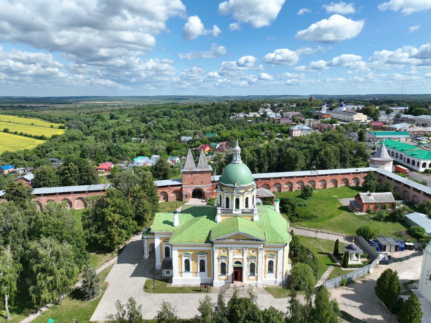 зарайск, туризм, река,видео с коптера,