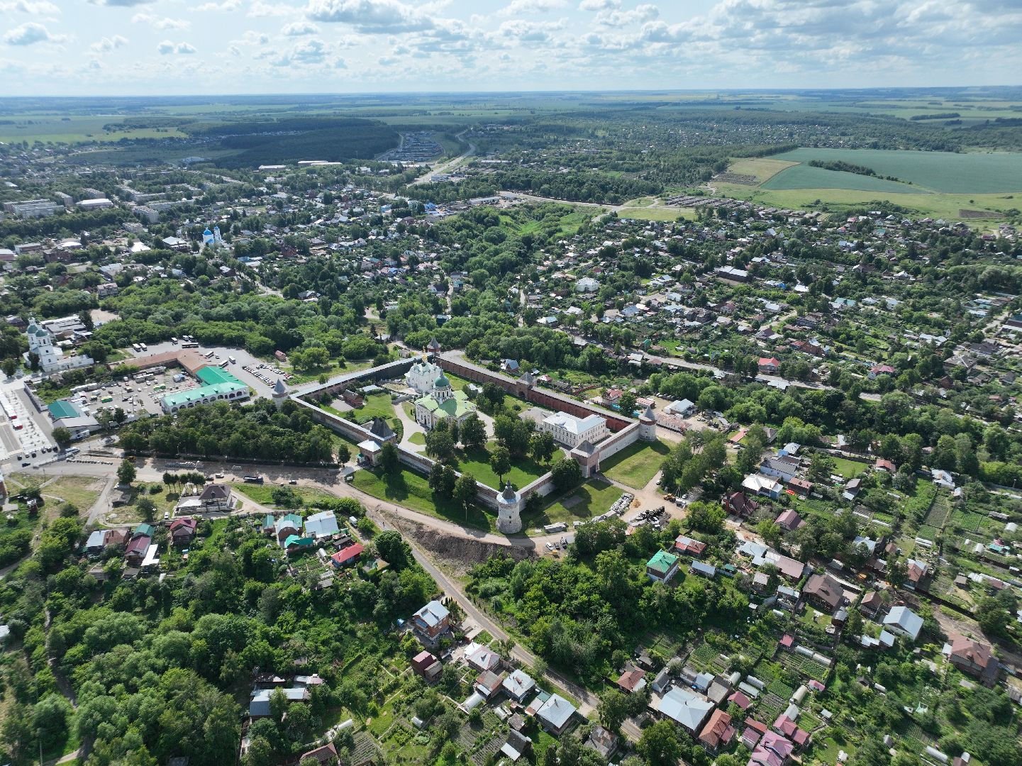 зарайск, туризм, река,видео с коптера,