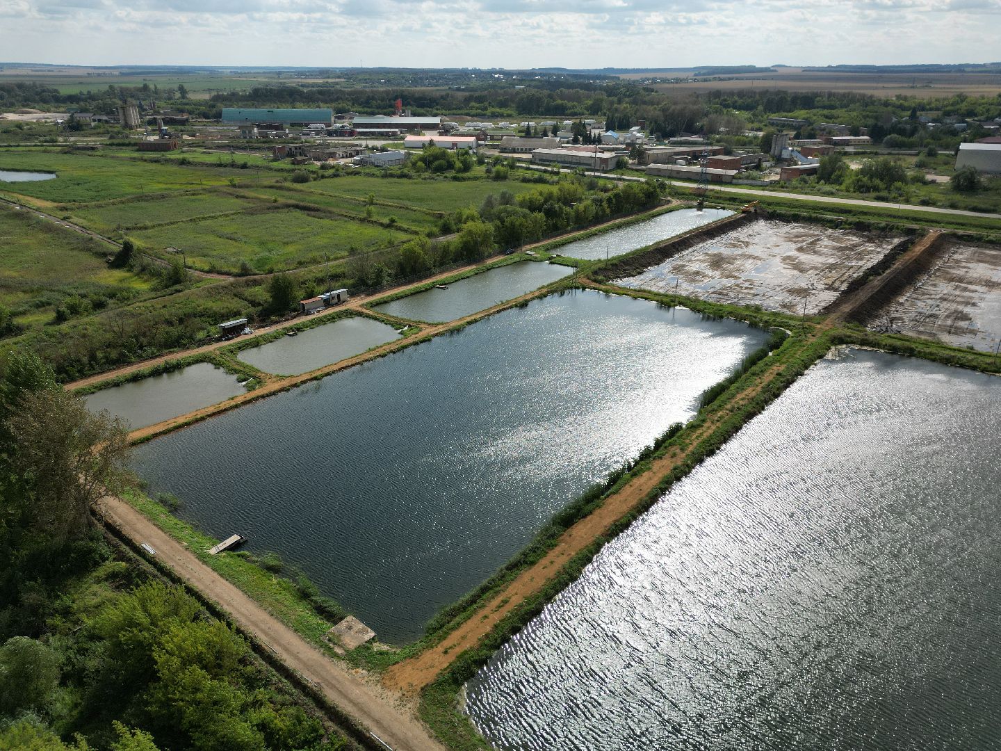 осетр, хозяйство,видео с коптера,