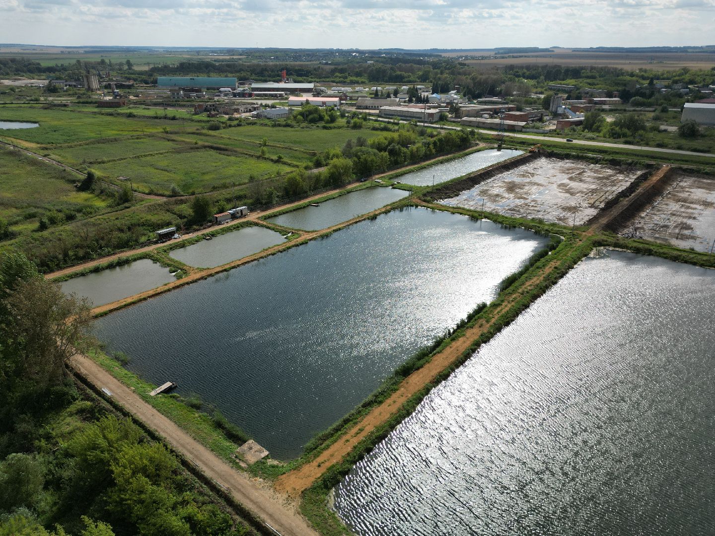 осетр, хозяйство,видео с коптера,