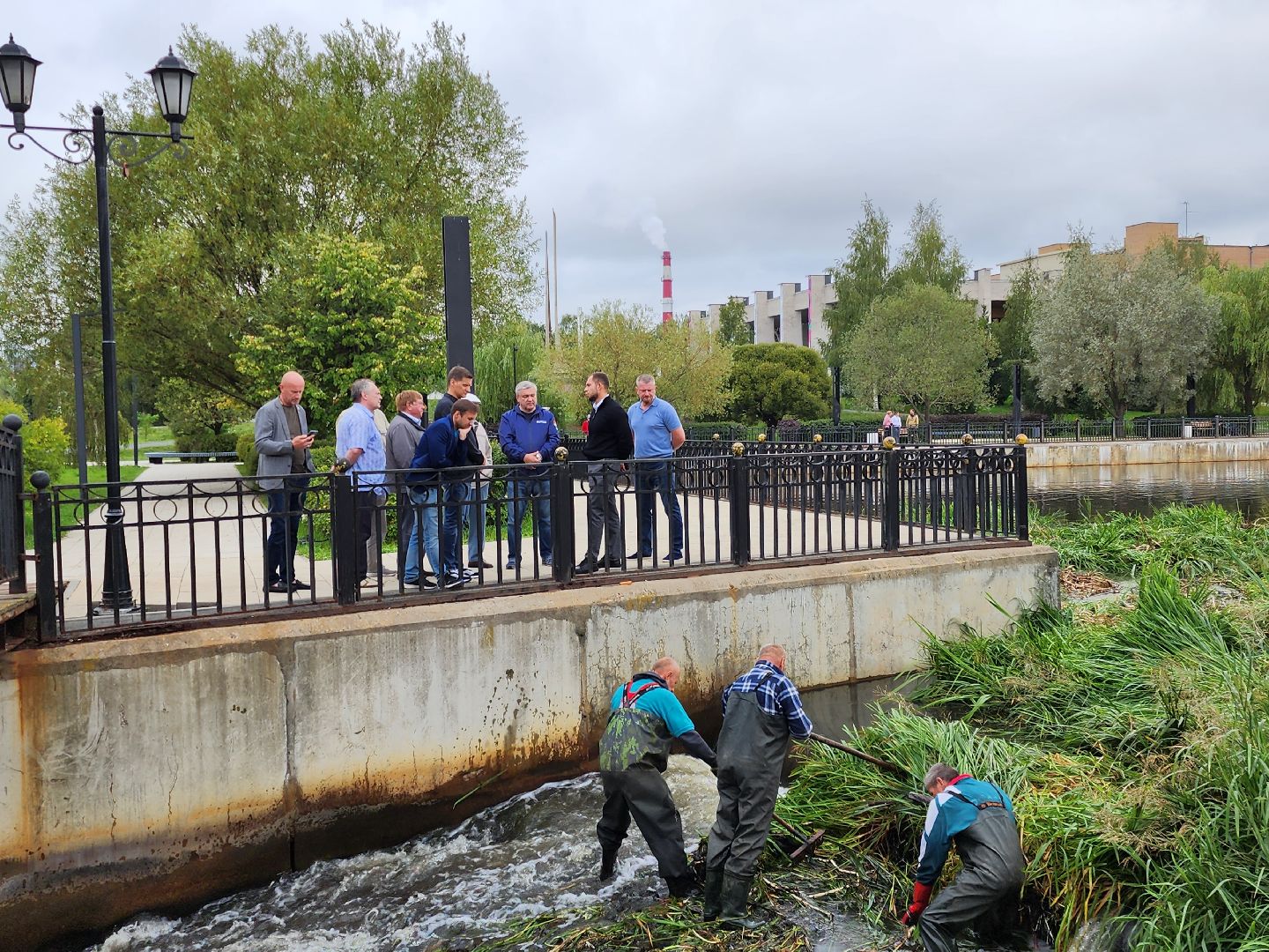 Мытищи, машина-амфибия, очистка Яузы