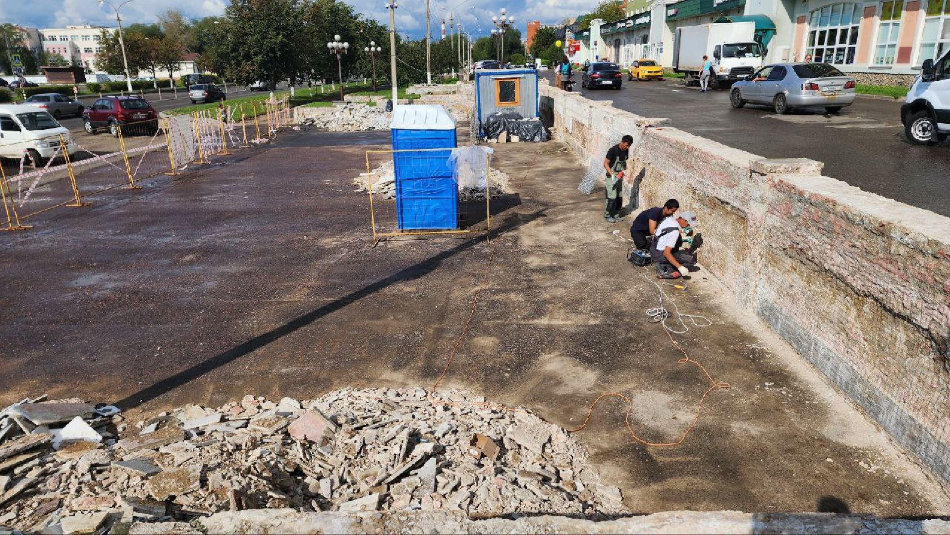 Дмитров, фонтан Каскад, благоустройство