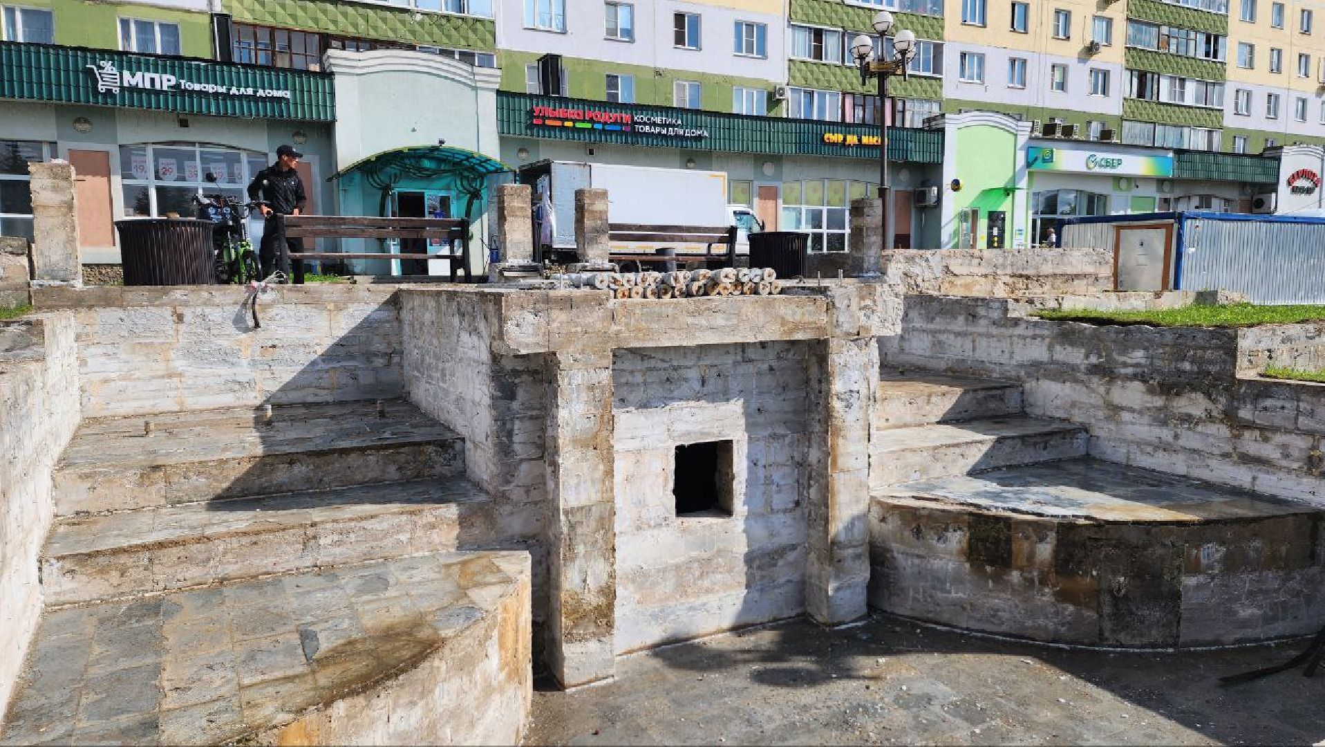 Дмитров, фонтан Каскад, благоустройство