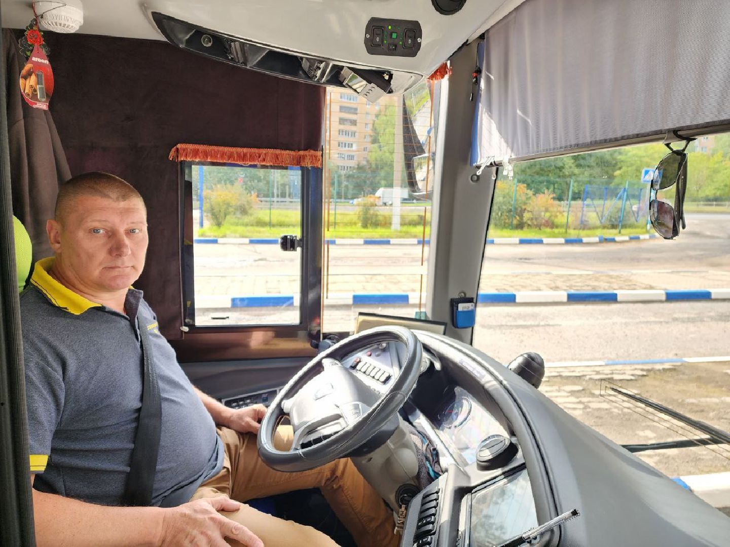 Красноармейск, Пушкинский, общественный транспорт, новые автобусы, автоколонна