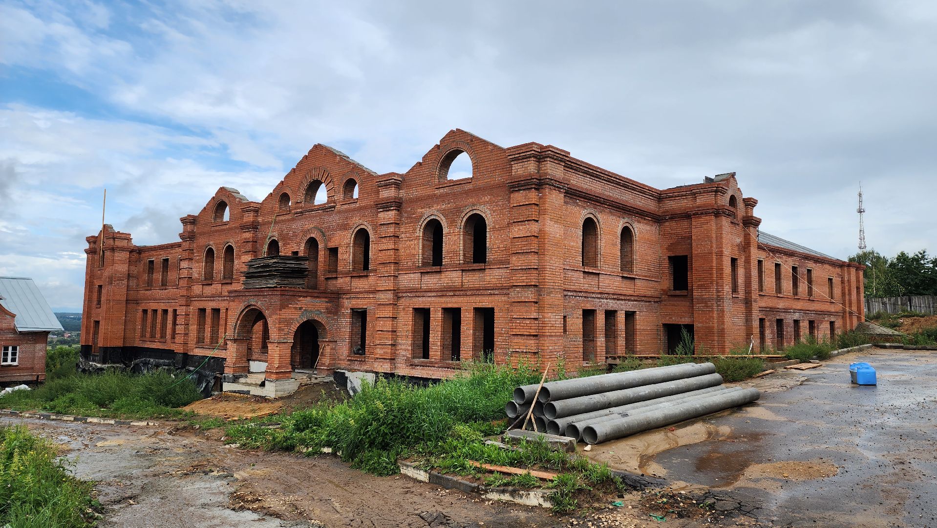 Кашира, Никитский монастырь, церковь, строительство, мастерские