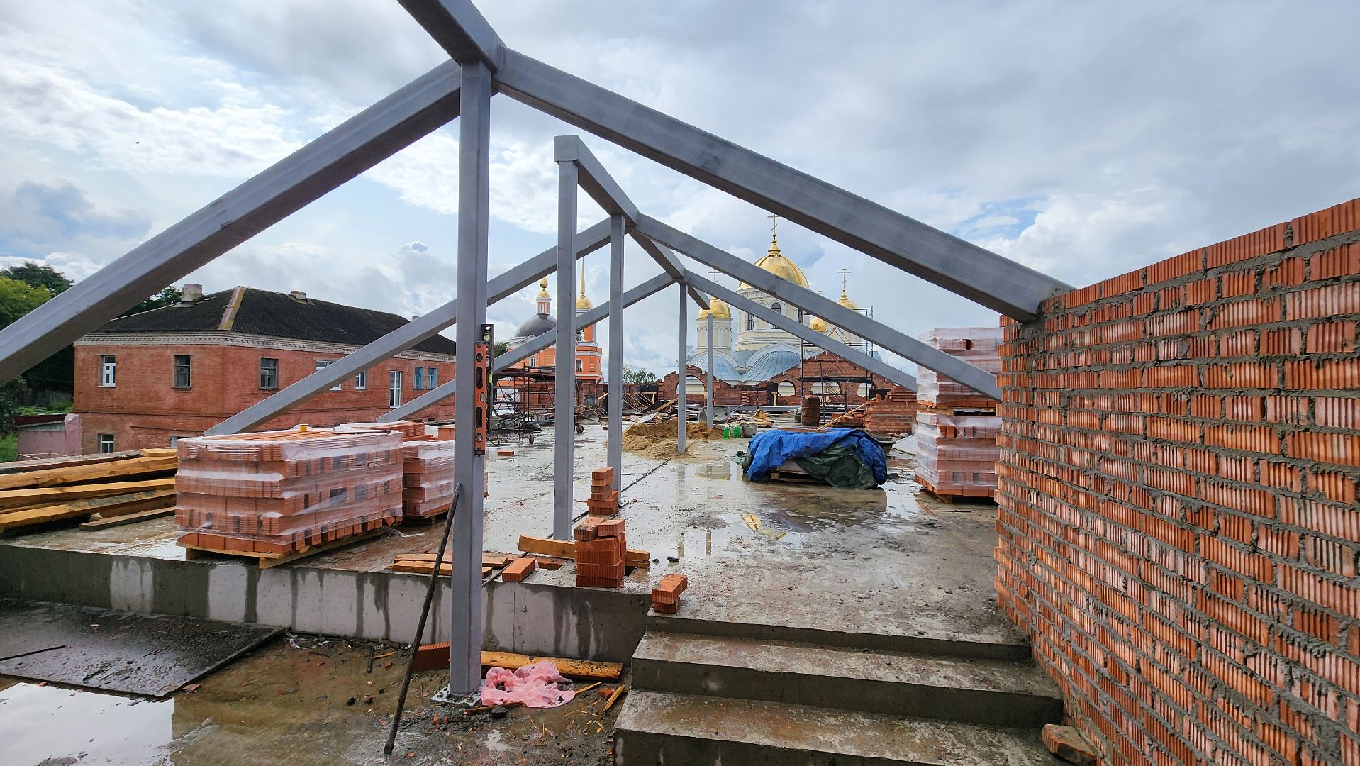 Кашира, Никитский монастырь, церковь, строительство, мастерские