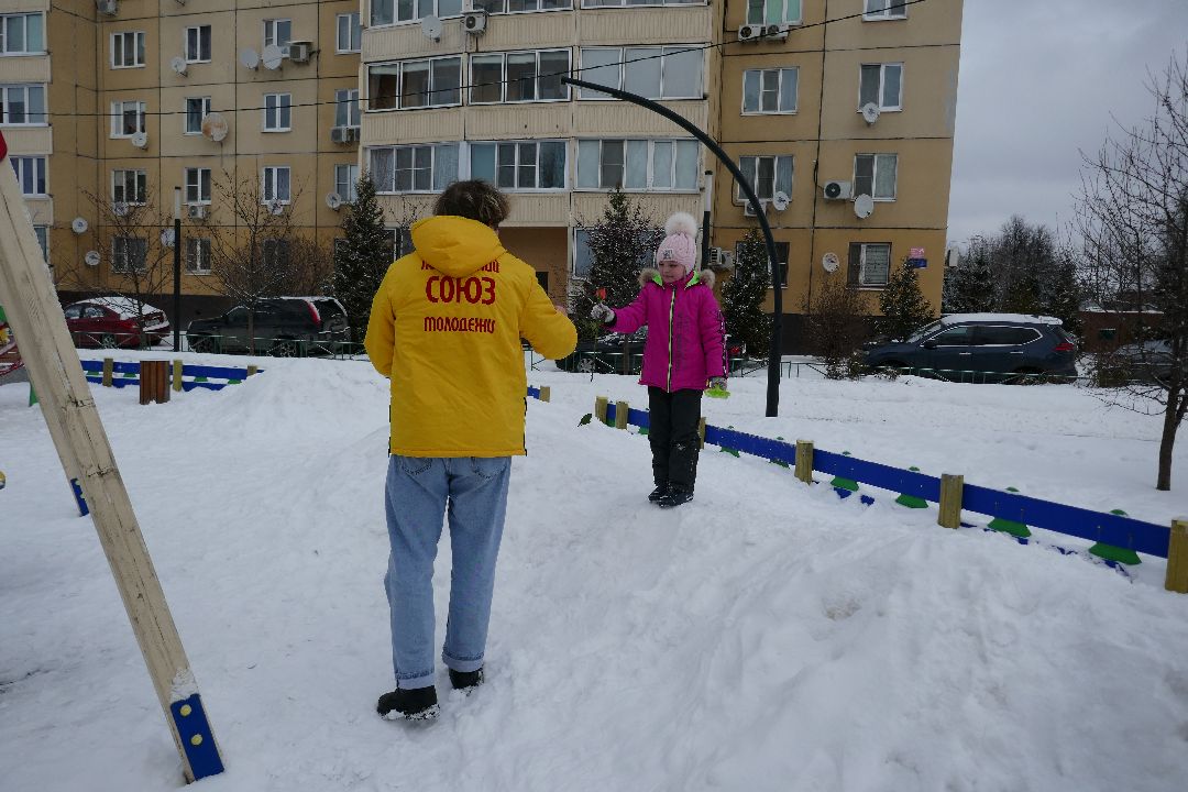 Подольск, цветы, поздравление, волонтеры, весна