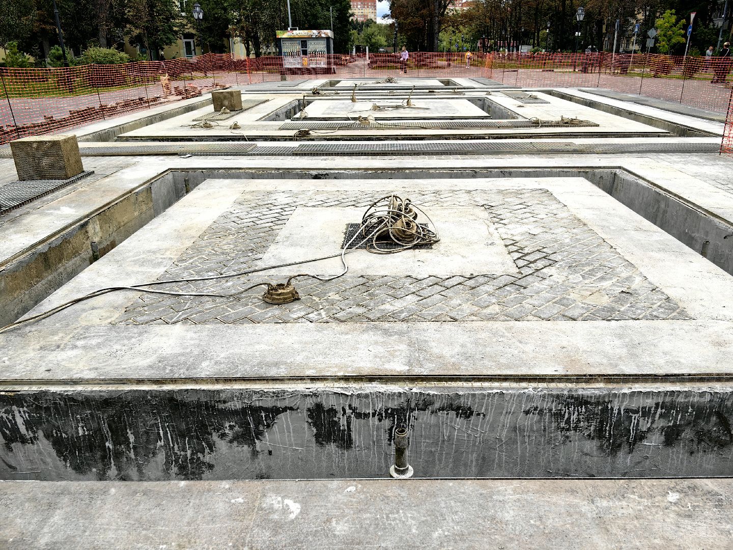 Фонтан, освещение, ремонт, гидроизоляция, бригада