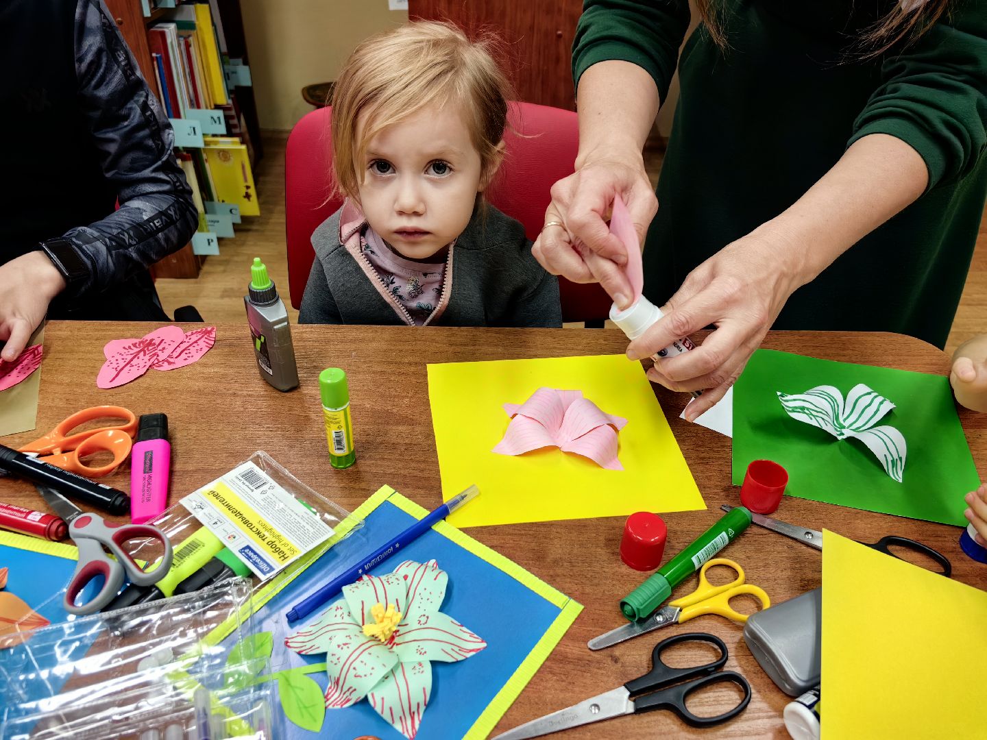 Мастер-класс, картон, цветок, лето, библиотека