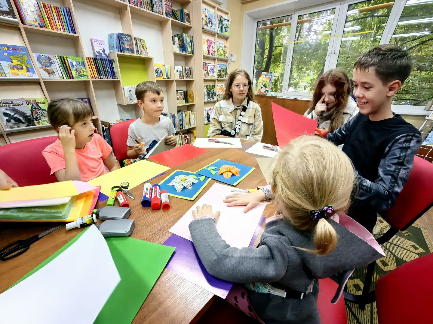 Мастер-класс, картон, цветок, лето, библиотека