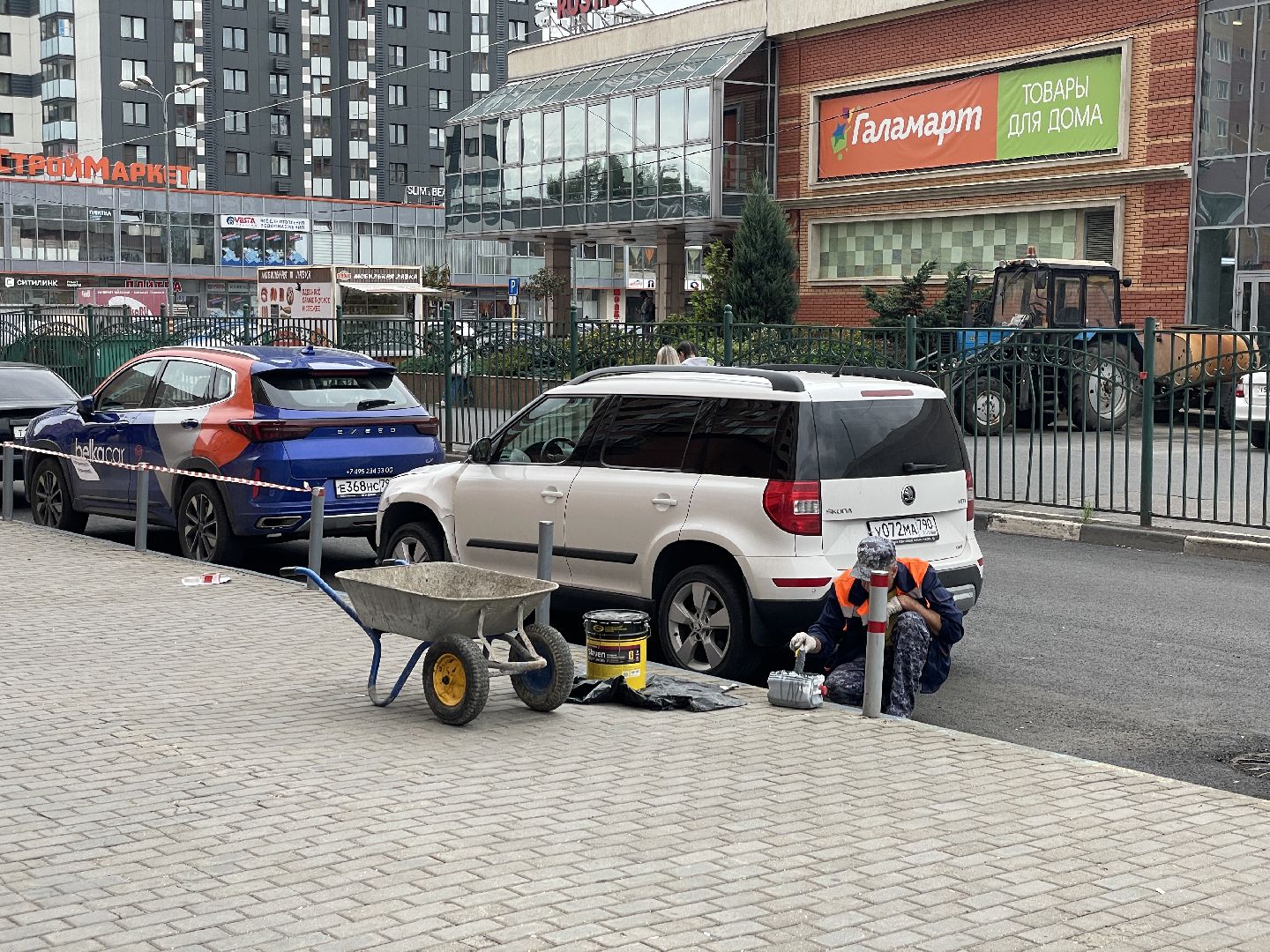 Бордюр, покраска, благоустройство, жители