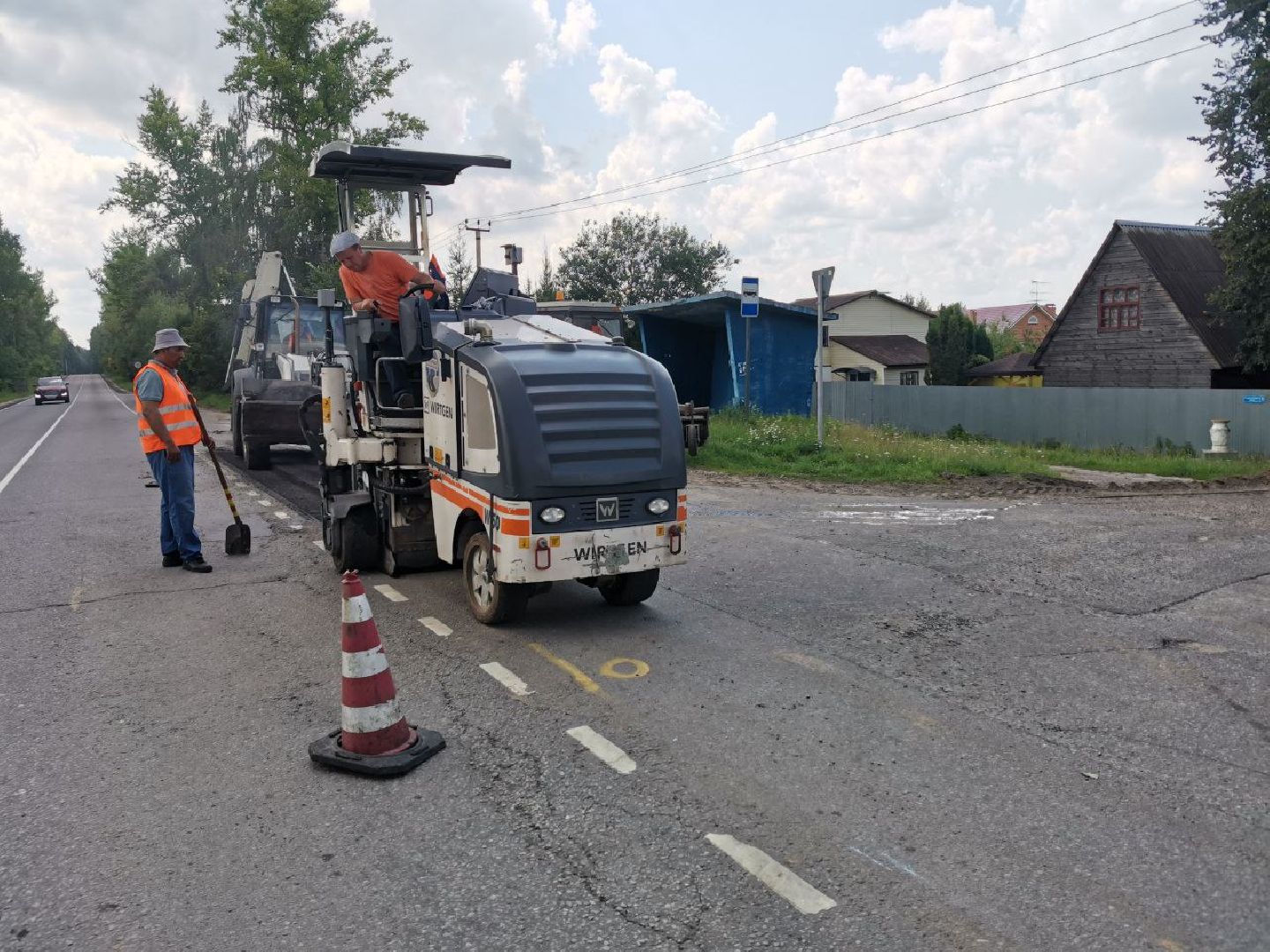 Чехов, дороги, ремонт, деревня, Добродел, жители