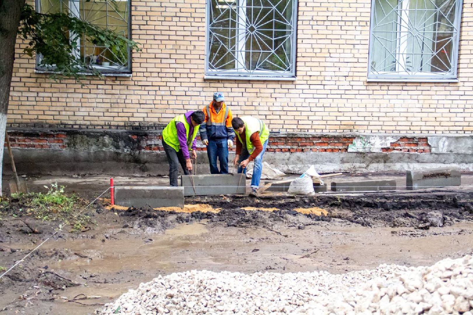 Подольск, парковки, школа, благоустройство