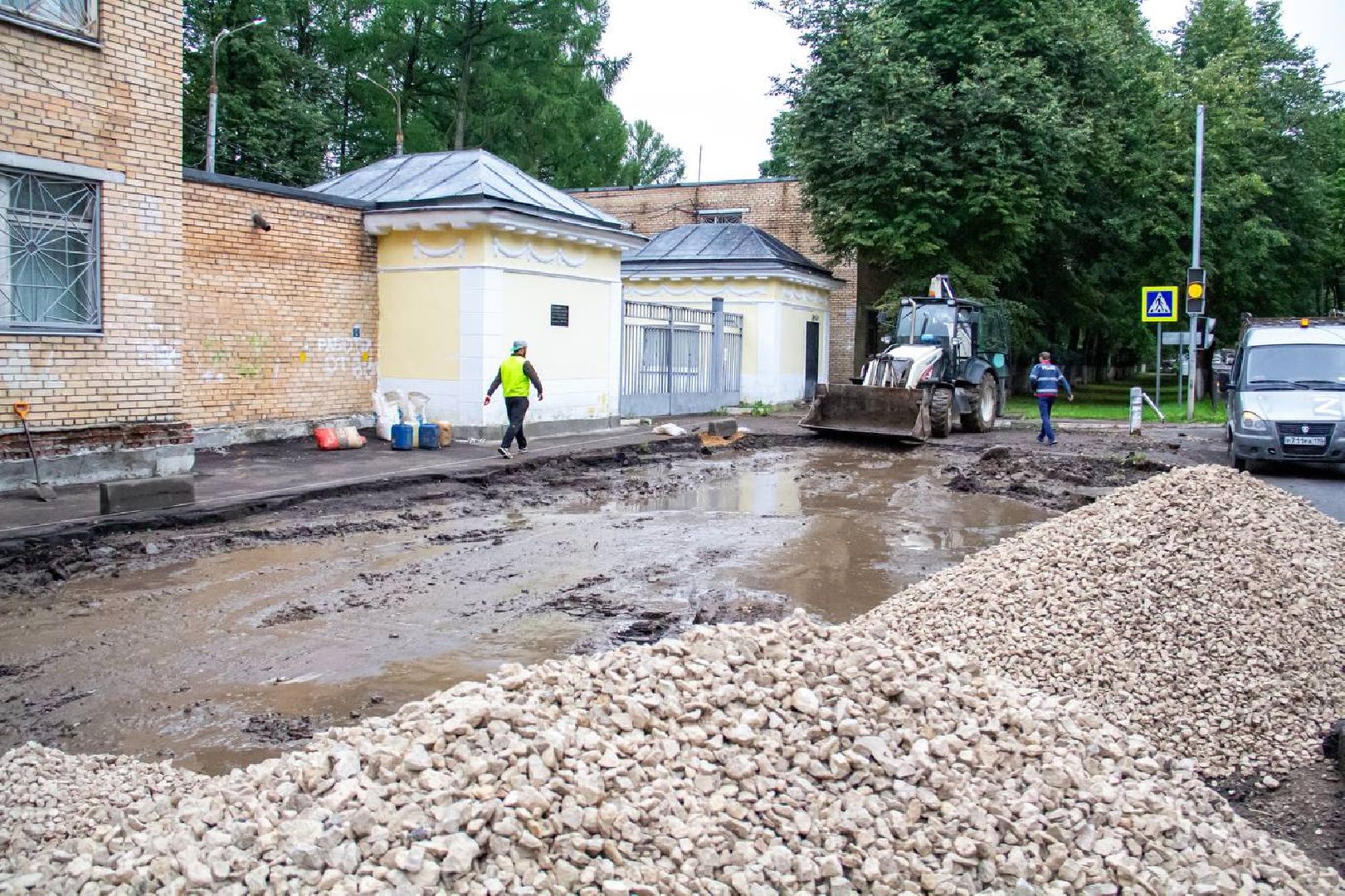 Подольск, парковки, школа, благоустройство