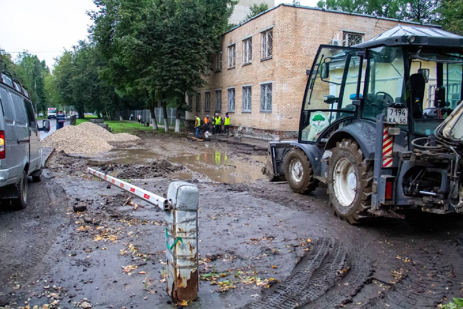 Подольск, парковки, школа, благоустройство