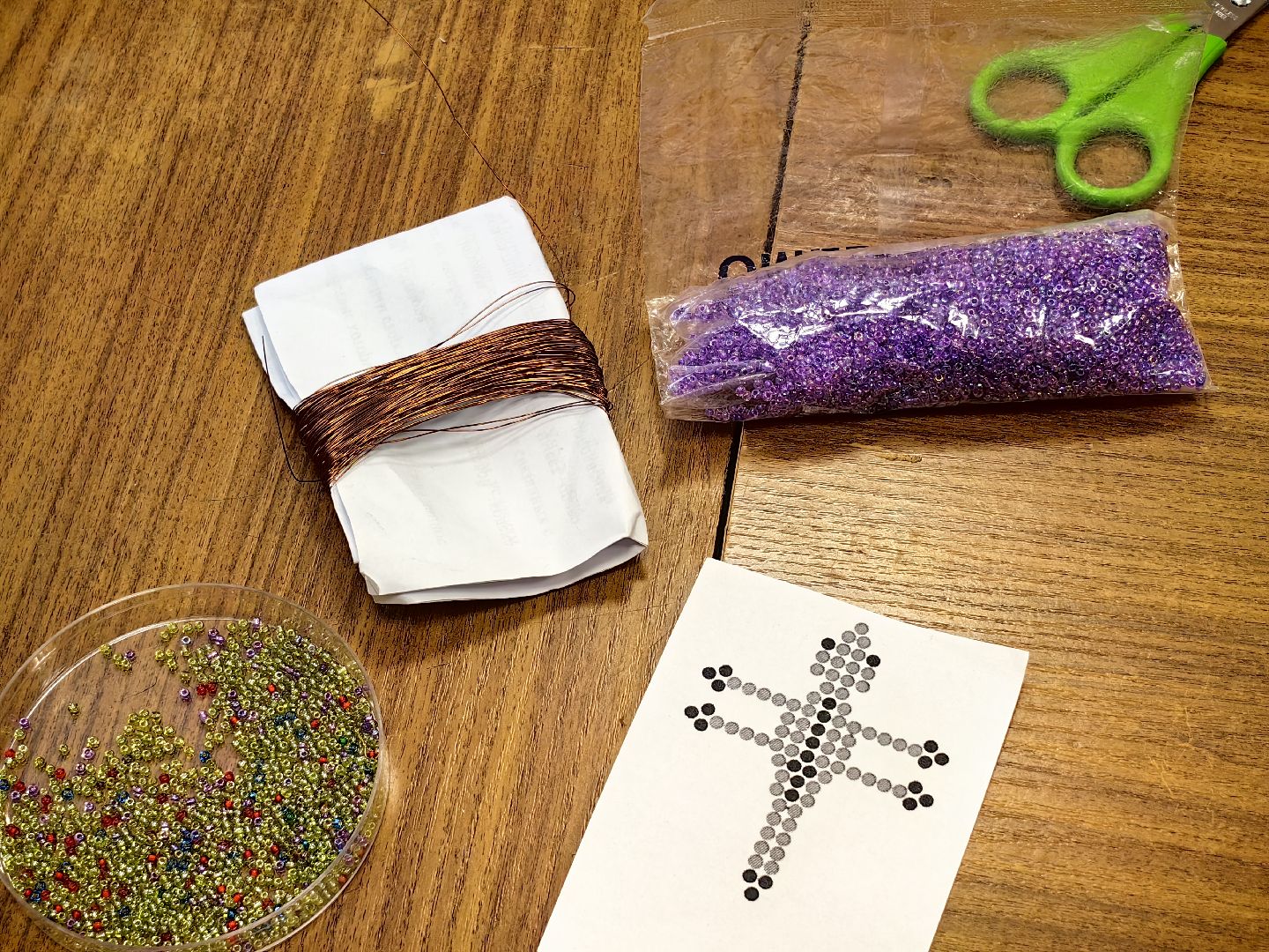 Бисероплетение, нить, леска, бисер, мастер-класс