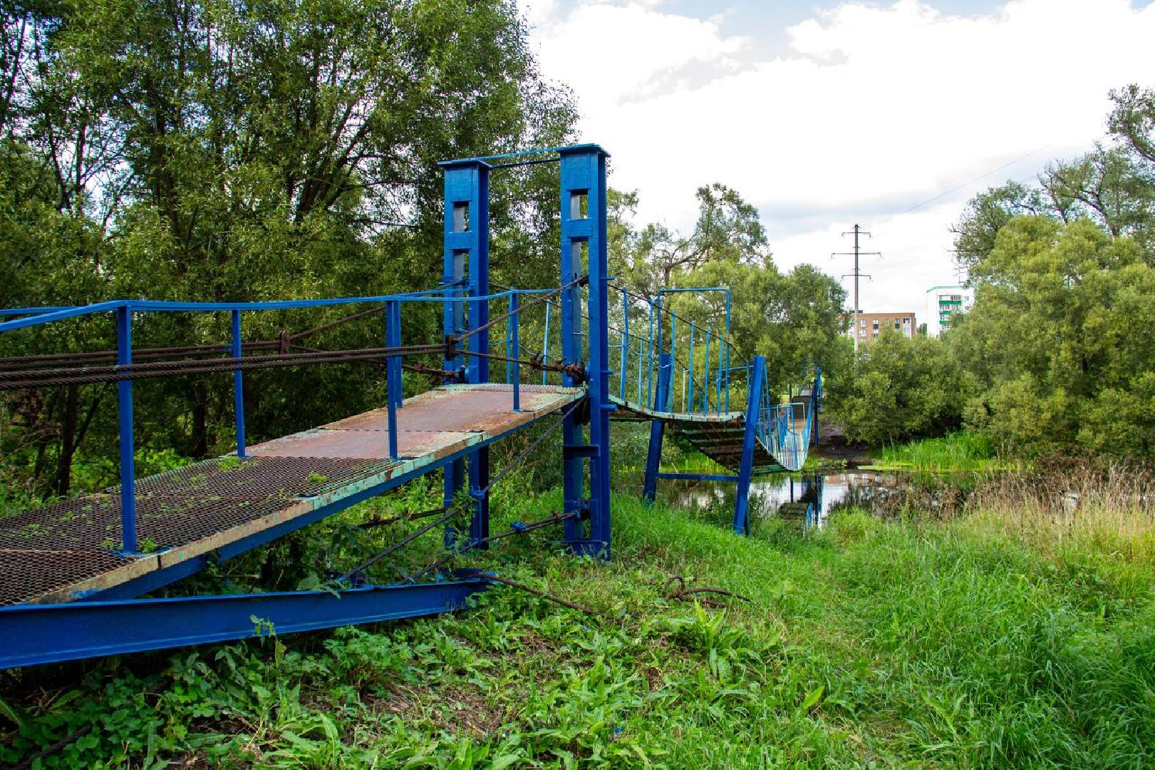 Подольск, подвесной мост, ремонт завершен, население, Дубровицы