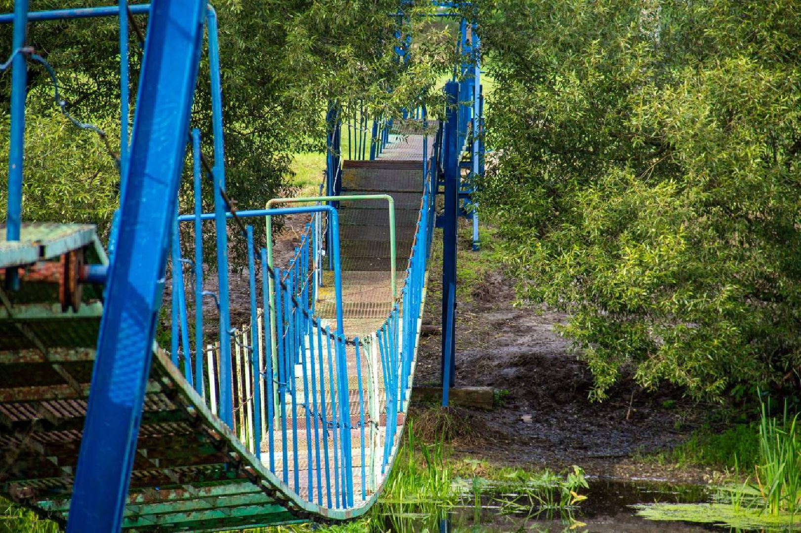 Подольск, подвесной мост, ремонт завершен, население, Дубровицы