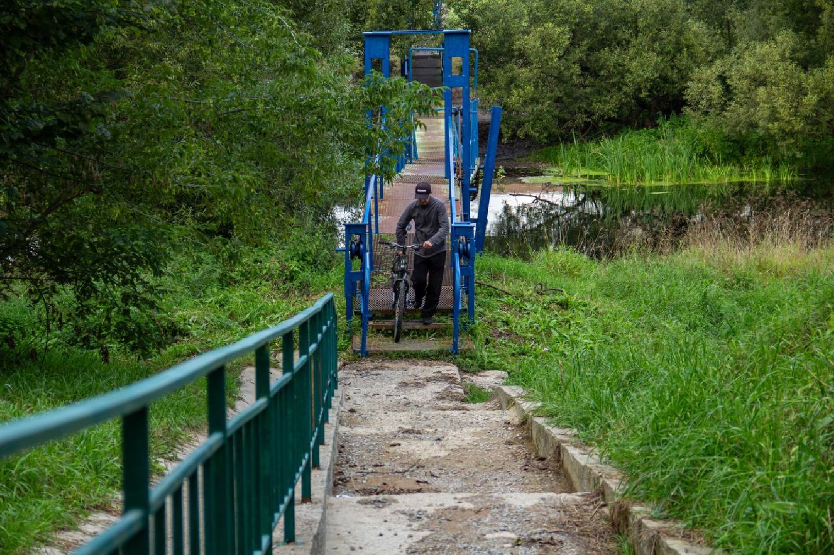 Подольск, подвесной мост, ремонт завершен, население, Дубровицы