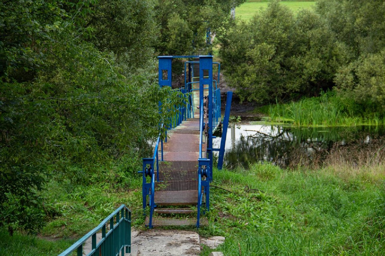 Подольск, подвесной мост, ремонт завершен, население, Дубровицы