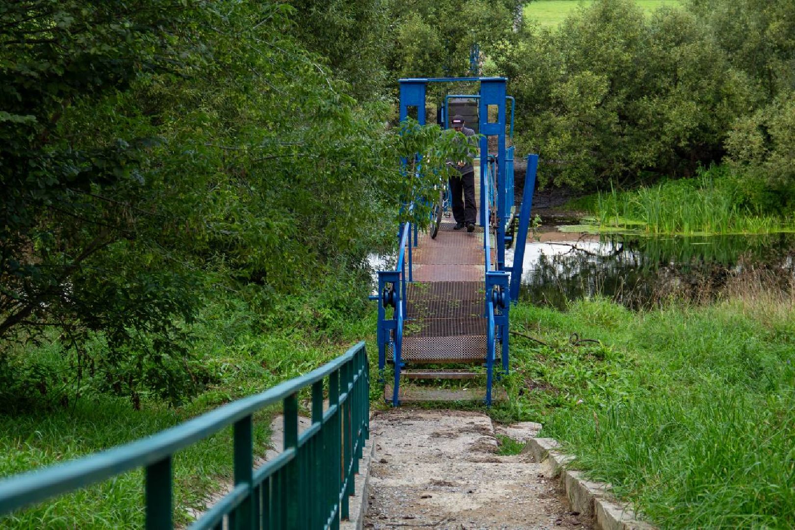 Подольск, подвесной мост, ремонт завершен, население, Дубровицы