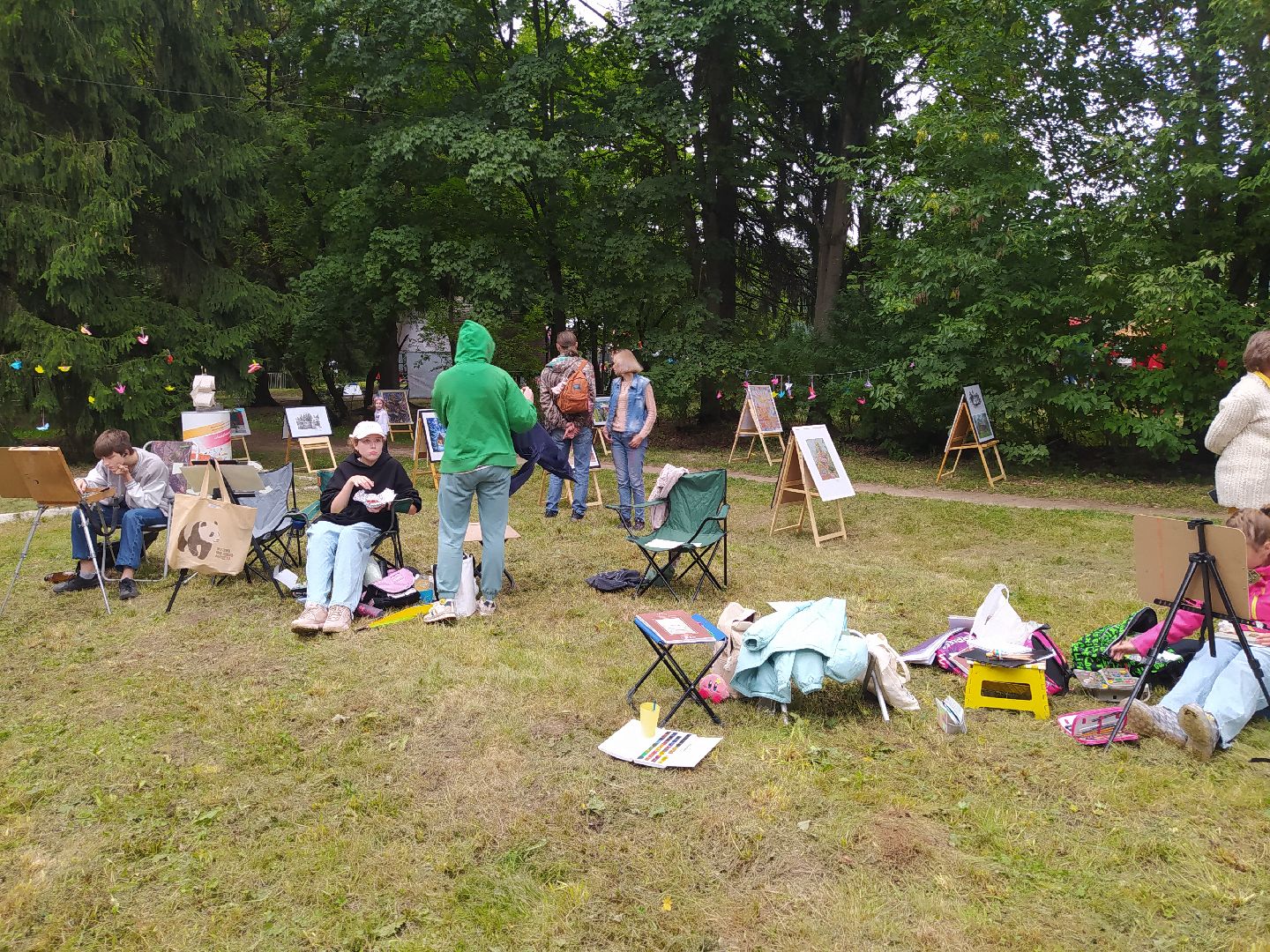 Нахабино, картины, день города, художники, дети