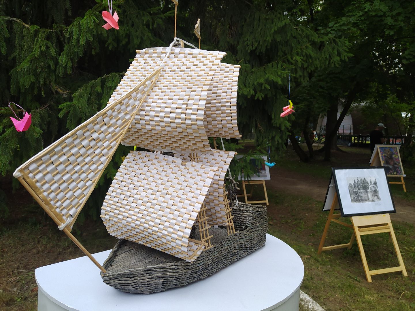 Нахабино, картины, день города, художники, дети