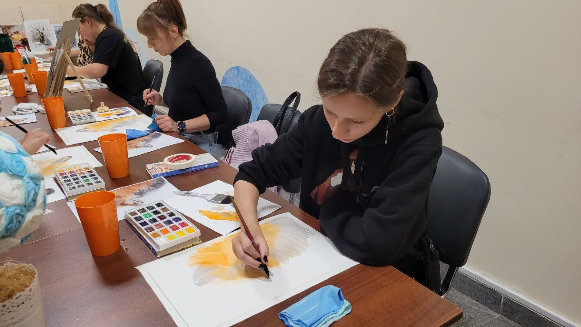 лиса; живопись; акварель; творчество; видное