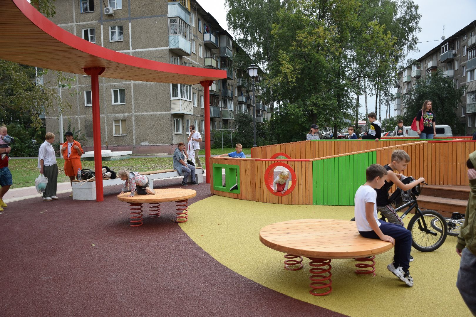 Павловский Посад, городской округ Павловский Посад, дети, площадка, строительство, сквер