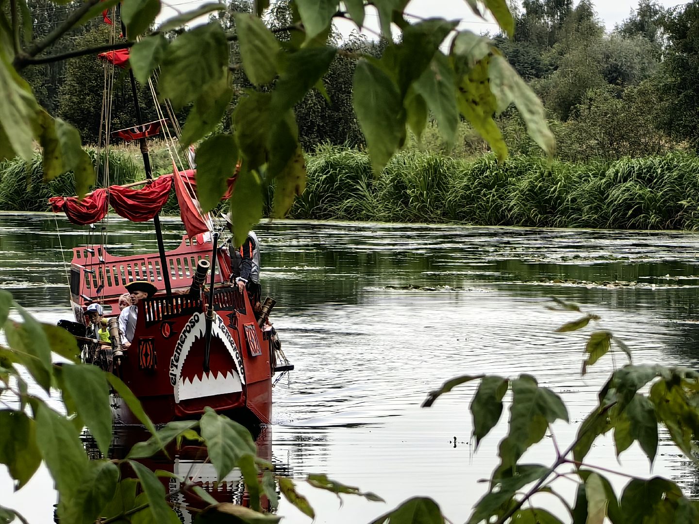Морской бой, пираты, корабль, река, парк, гости