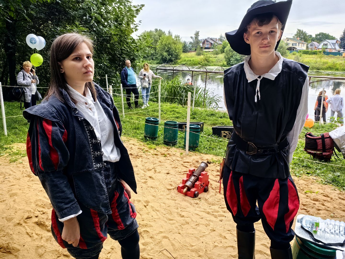 Морской бой, пираты, корабль, река, парк, гости