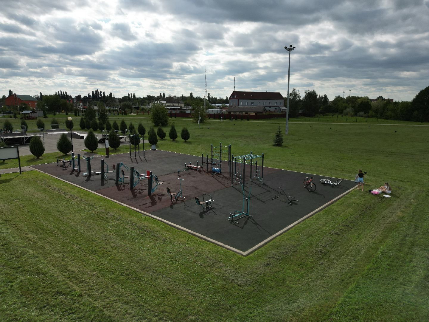 парк, отдых,видео с коптера,