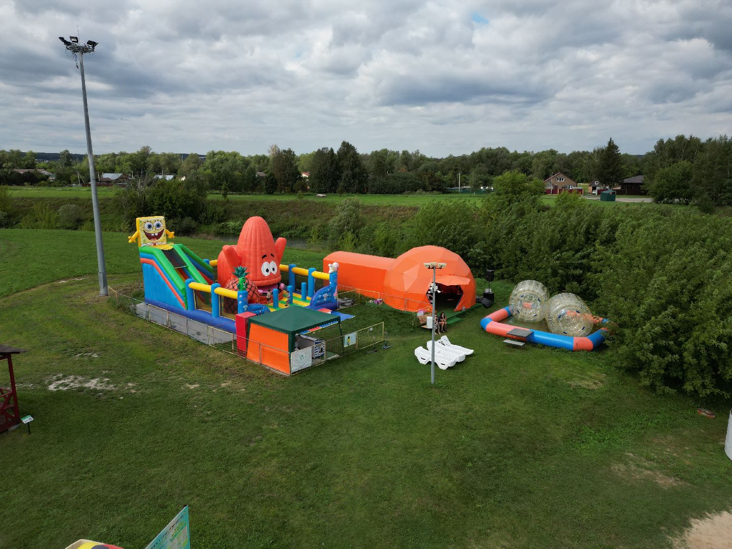 парк, отдых,видео с коптера,