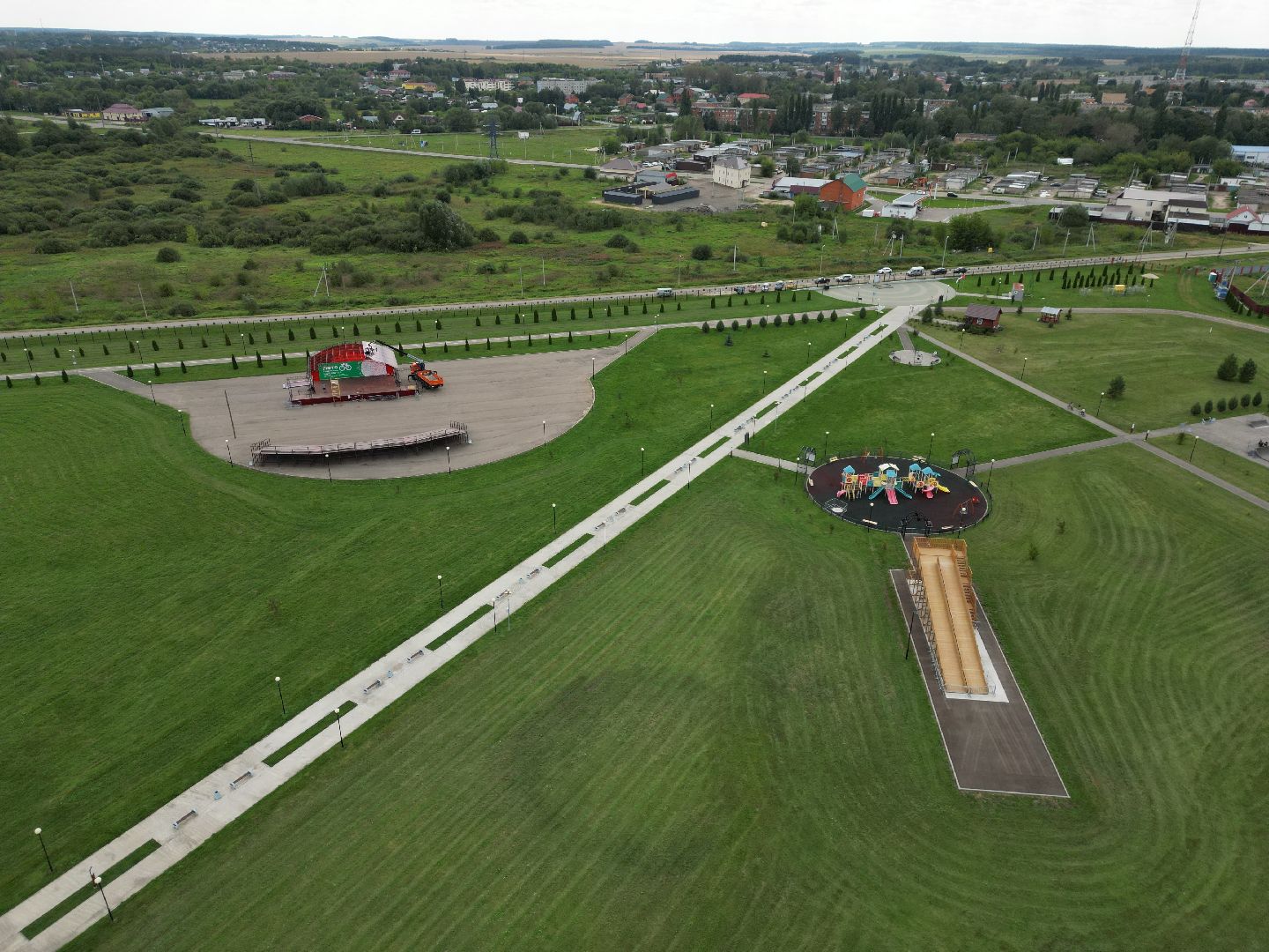 парк, отдых,видео с коптера,