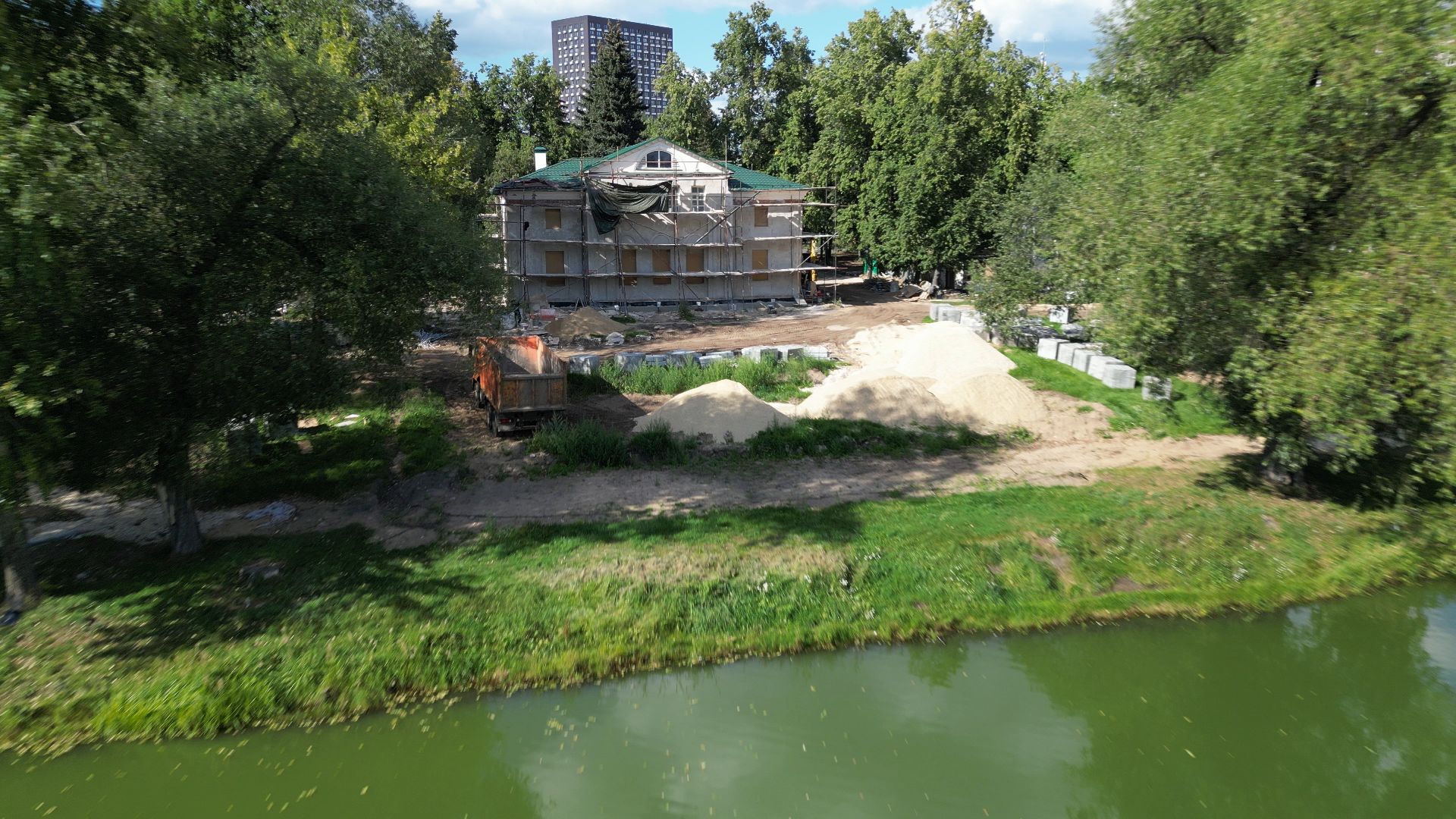 белая дача, котлеьники, усадьба,видео с коптера,