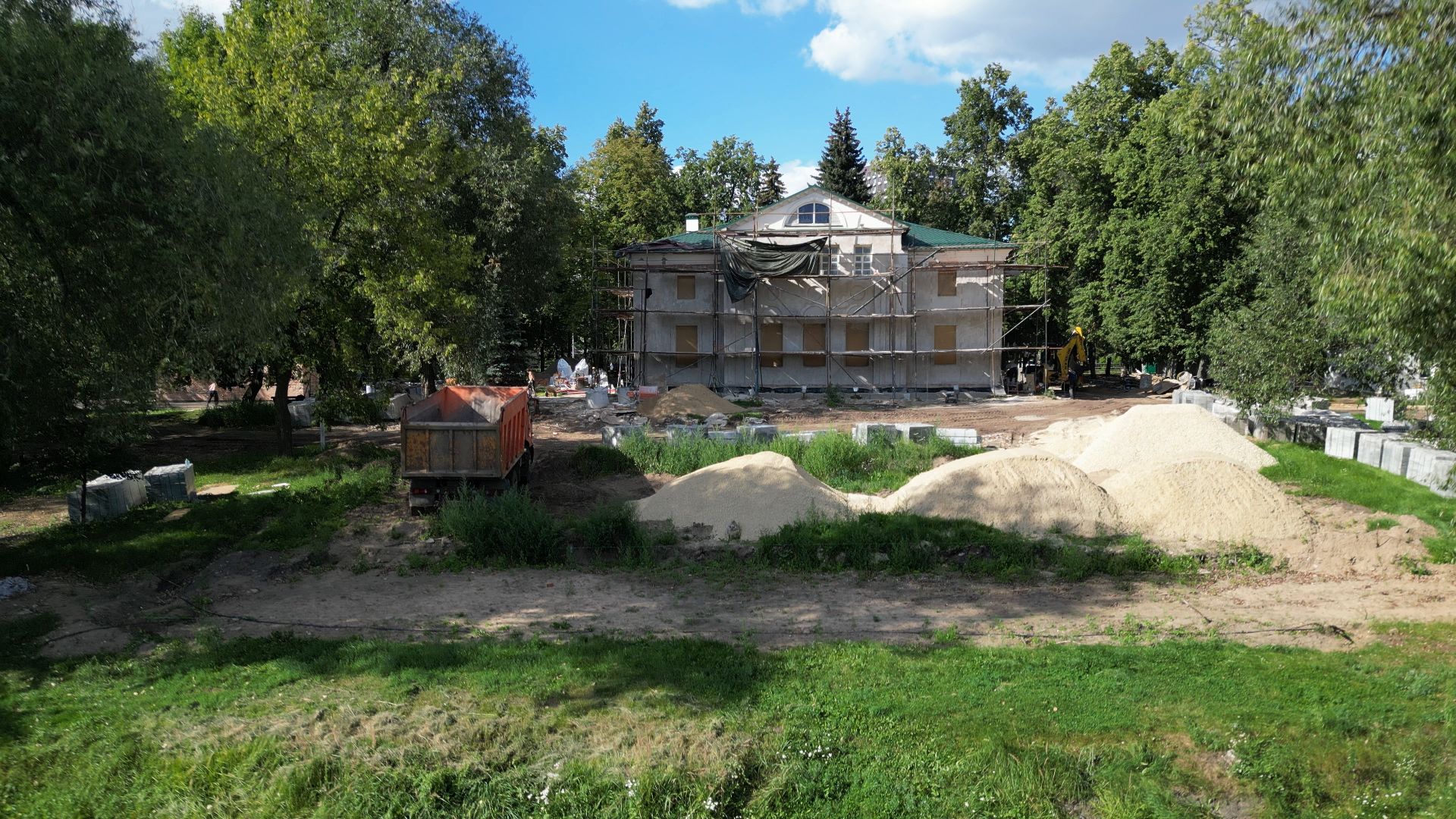 белая дача, котлеьники, усадьба,видео с коптера,