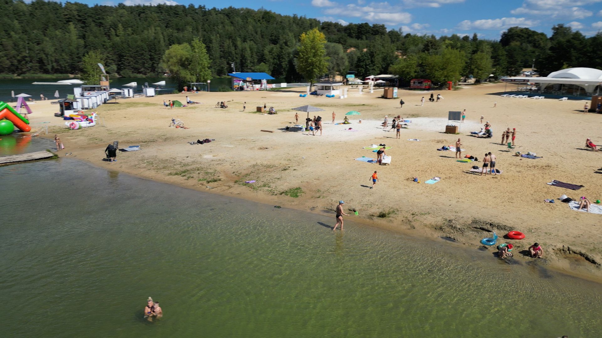 волкуша, карьер, пляж,видео с коптера,