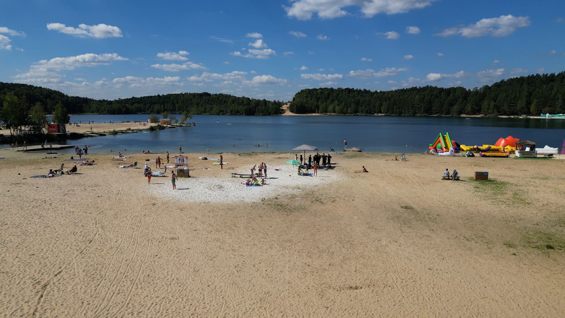 волкуша, карьер, пляж,видео с коптера,