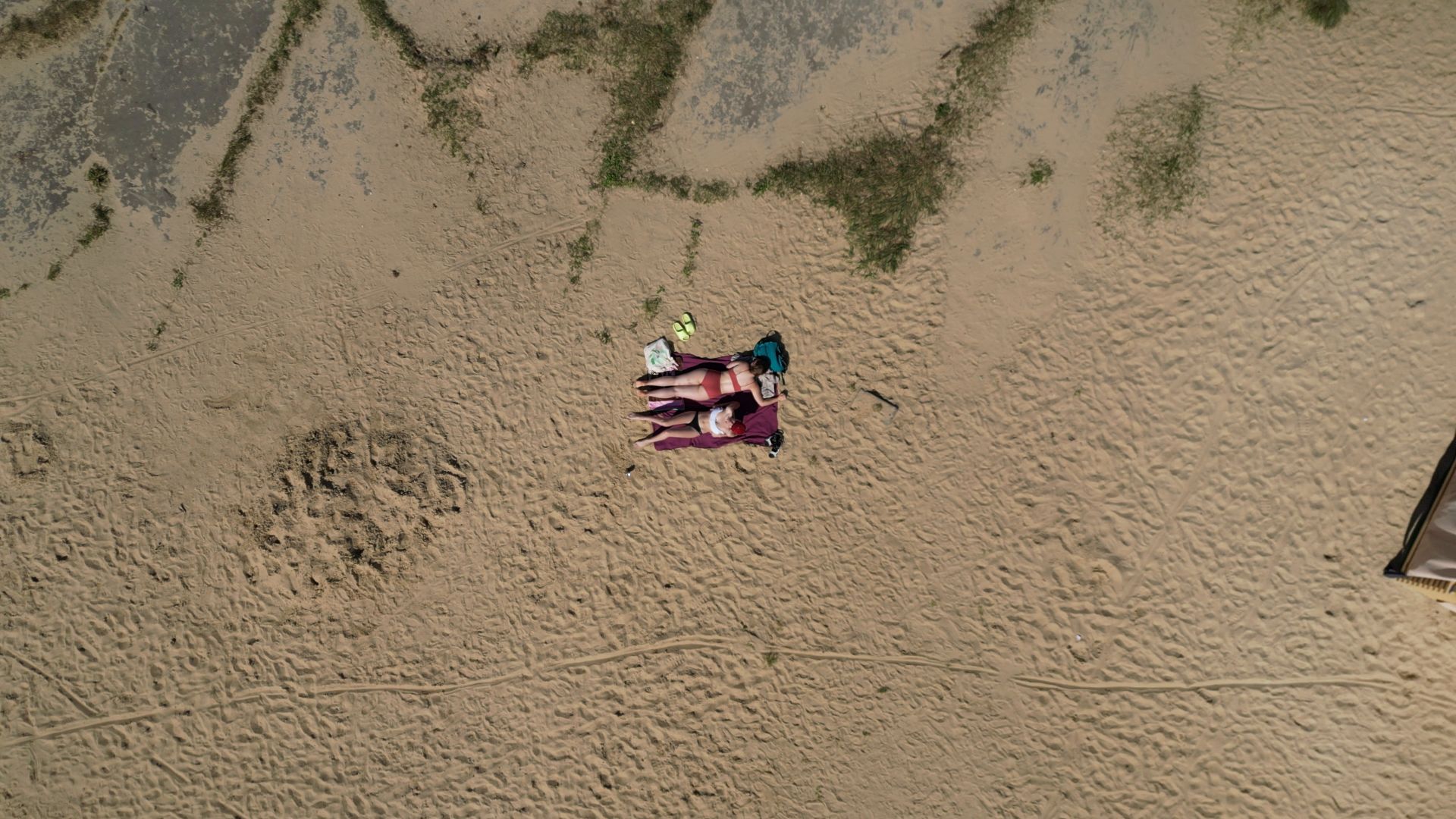 волкуша, карьер, пляж,видео с коптера,